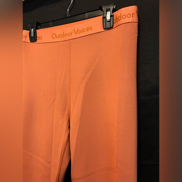 Outdoor Voices Leggings Womens Large Orange Performance Compression Training Gym - Picture 5 of 13